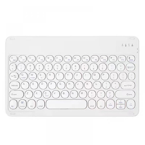 General Clavier Bluetooth, mini clavier sans fil portable ultra fin rechargeable pour Apple iPad iPhone Samsung tablette téléphone Smartphone iOS Android Windows(13 pouces blanc)