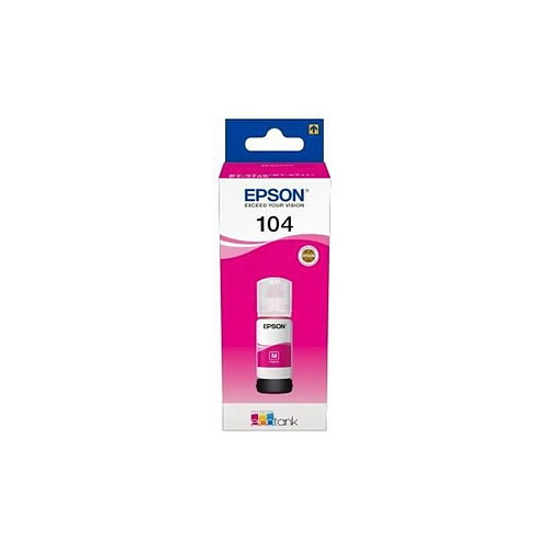 Cartouche d'Encre - Imprimante EPSON Kit de Remplissage d'Encre Epson EcoTank 104 - Magenta - Jet d'encre - 7500 Pages - 1 Unit(s) (C13T00P340)