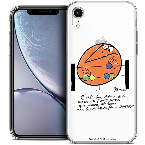 Caseink Coque Housse Etui Apple iPhone Xr (6.1 ) [Crystal Gel HD Collection Les Shadoks ? Design Mathématique - Souple - Ultra Fin - Imprimé en France]