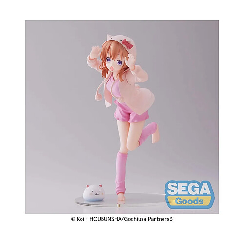 Sega Is the Order a Rabbit - Statuette Luminasta Rabbit House Tea Party: BLOOM Cocoa 18 cm