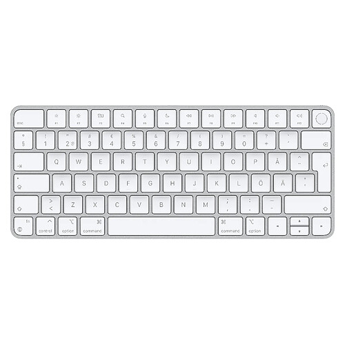 Apple Magic clavier USB + Bluetooth Suédois Aluminium, Blanc