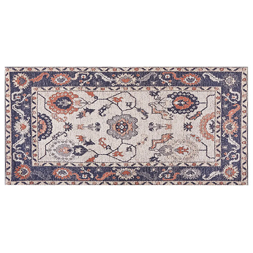 Beliani Tapis en coton multicolore 80 x 150 cm KABTA