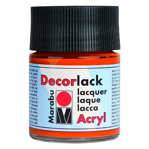 Marabu Vernis acrylique 'Decorlack', orange, 50 ml, ()