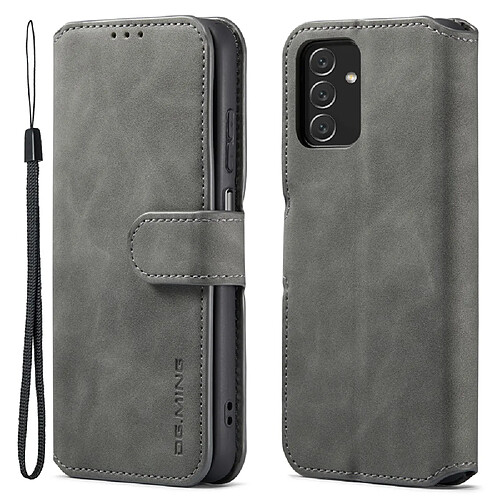 Etui en PU DG.MING style rétro avec support gris pour votre Samsung Galaxy A13 4G