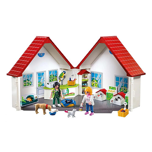 Playmobil® Playmobil Coffret Animalerie Transportable Playmobil City Life avec Accessoires Multicolore