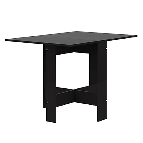 Mes Table pliante deux abattants noir - OPTIMUM