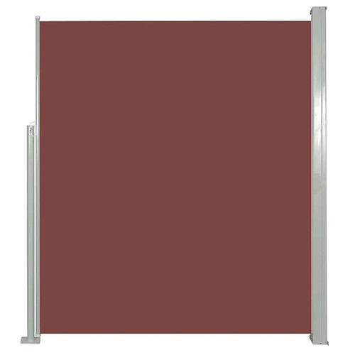 Maison Chic Auvent latéral rétractable de balcon | Store extérieur | Auvent solaire de patio 160 x 300 cm Marron -GKD68659