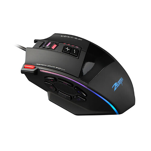 Universal Souris gaming 10 000 DPI 13 boutons programmables lumière LED RVB Tableau de l'ordinateur de la souris conforme au silence de l'ordinateur portable du PC