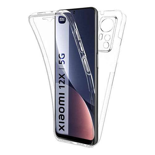 Visiodirect Coque 360 degré pour Xiaomi 12 5G-Xiaomi 12X 5G - Coque de protection integrale transparente Avant et arrièrs - Antichoc