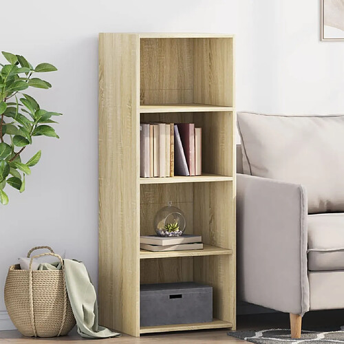 vidaXL Buffet haut chêne sonoma 45x41x124 cm bois d'ingénierie