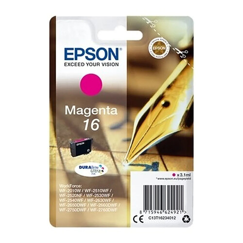 Epson 16 - Stylo à plume Cartouche Magenta C13T16234012 (T1623)