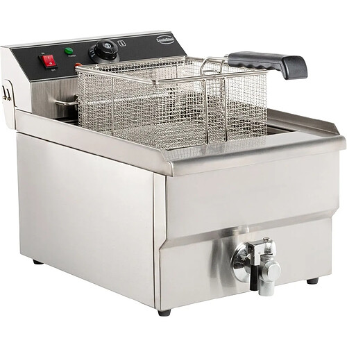 Friteuse Electrique 10 litres avec Robinet de Vidange - 5 kW - Combisteel