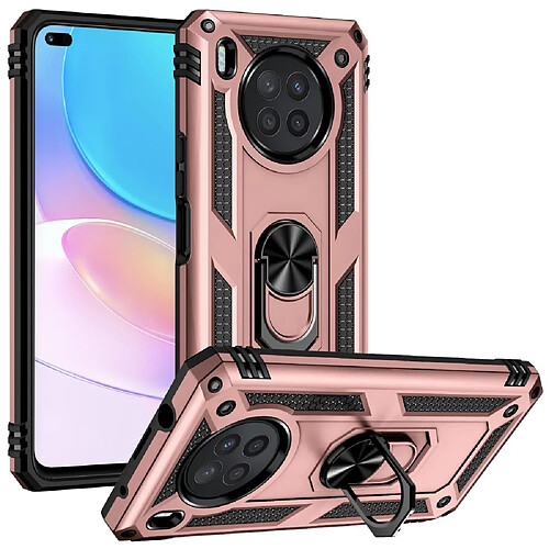 Coque en TPU antichoc avec béquille or rose pour votre Huawei nova 8i