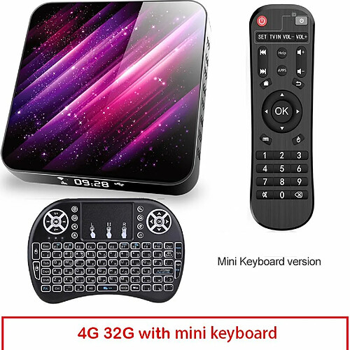 Tp03 Tv Box H616 Android 10 4 32G D Vidéo 2.4G 5Ghz Wifi Bluetooth Smart Tv Box 4 32G_Eu Prise Clavier I8