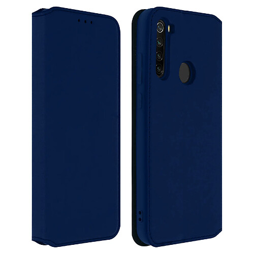 Avizar Housse Xiaomi Redmi Note 8T Étui Folio Portefeuille Fonction Support Bleu