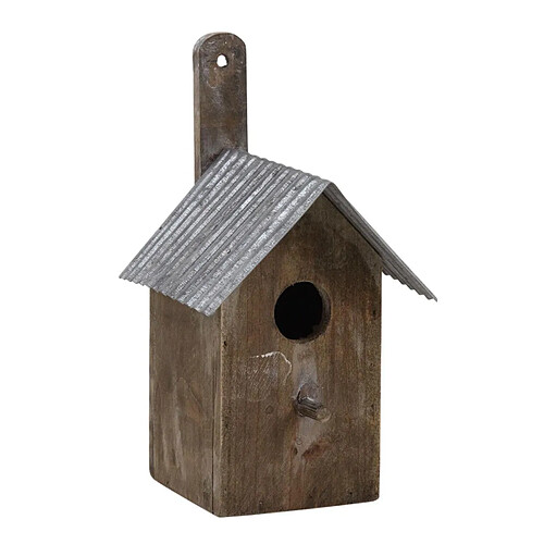 Aubry Gaspard Nichoir oiseau bois et zinc (Lot de 2).