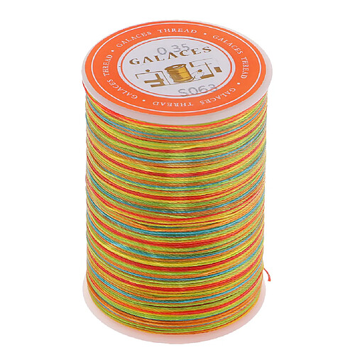 Fil de cire rond de polyester de 0.35mm cousant la couture bricolage artisanal coloré