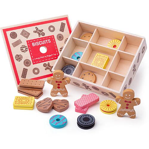 Bigjigs Toys Boîte de Biscuits en Bois