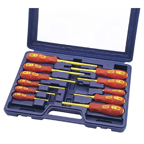 Draper Tools Jeu de tournevis isolé 11 pièces 1 000 V 69234