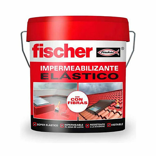 FISCHER 547958 - Impermeabilizante 4L BLANCO con fibras