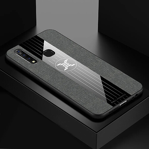 Wewoo Coque Souple Pour étui de protection TPU antichoc Vivo Z5X XINLI Stitching Cloth Gris