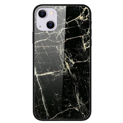 Coque en TPU anti-rayures, antichoc Grain noir platine pour votre iPhone 13 6.1 pouces