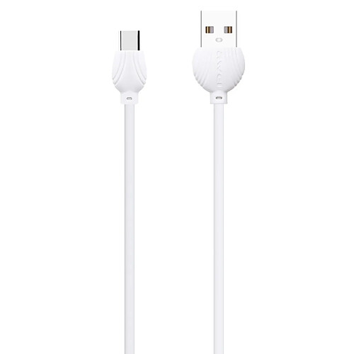 Wewoo Câble USB CL-62 Câble de données d'insertion double face en alliage d'aluminium 2,5 A USB-C / Type-C avec transmissionlongueur 1 m blanc