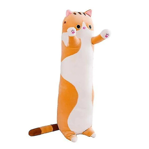 Universal 50 cm de long Strip mignon Poupée en peluche Animal en peluche Softly Toy Oreiller | Oreillers en peluche (orange)