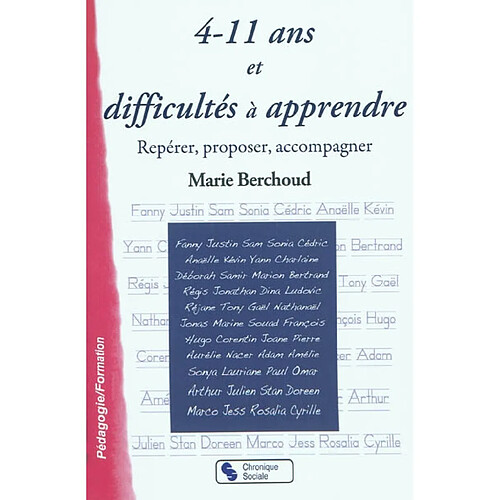 4-11 ans et difficultés à apprendre : repérer, proposer, accompagner · Occasion