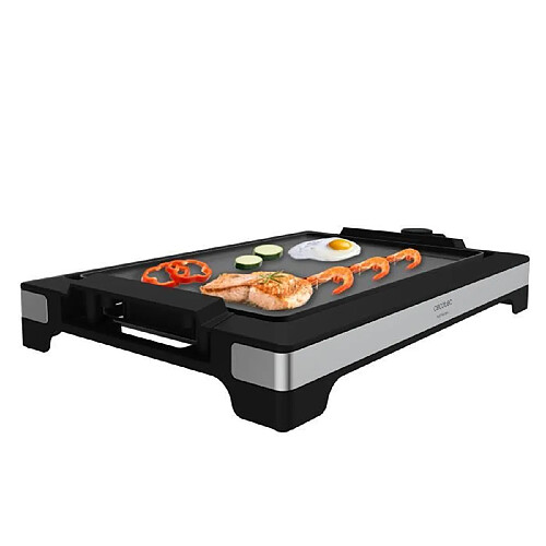 Cecotec plancha gril électrique 2000W gris noir