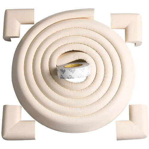 Akisor Protection D'angle Et De Bord Très Longue De 2.3 M [Protection D'angle De 2,0 M + 4 Protection D'angle], Blanc