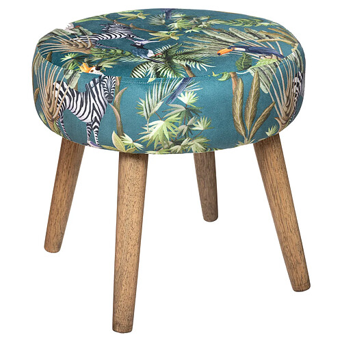 Atmosphera, Createur D'Interieur Tabouret d'appoint Sango jungle Multicolore - ATMOSPHERA