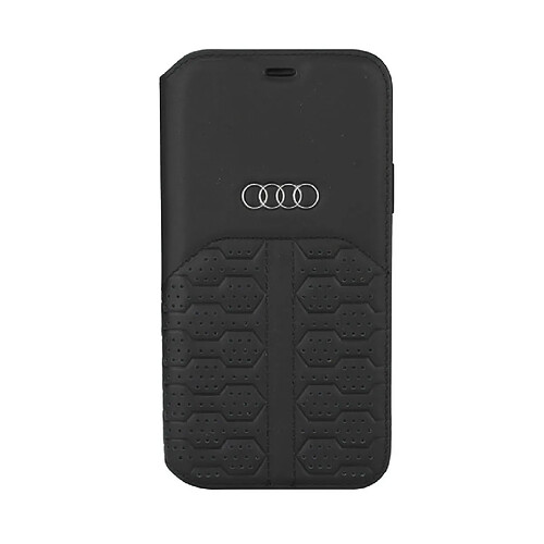 Audi Etui pour iPhone 12 Mini -noir A6 Série cuir véritable