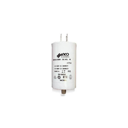 10,0uf-400/450v condensateur fixation écrou central pour seche linge whirlpool siemens