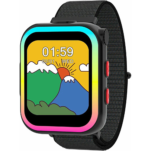 Vendos85 Montre Connectée Enfant Smartwatch Garçon Fille avec Appareil Photo Jeux Musique noir