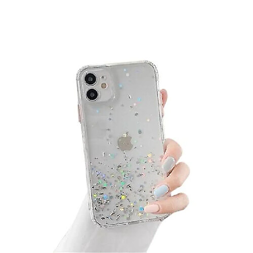 Universal Étui blanc pailleté transparent pour iPhone XR