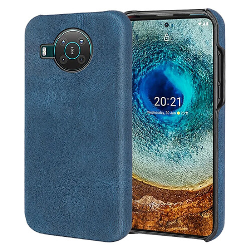 Coque en TPU + PU anti-griffes, bleu pour votre Nokia X10/X20