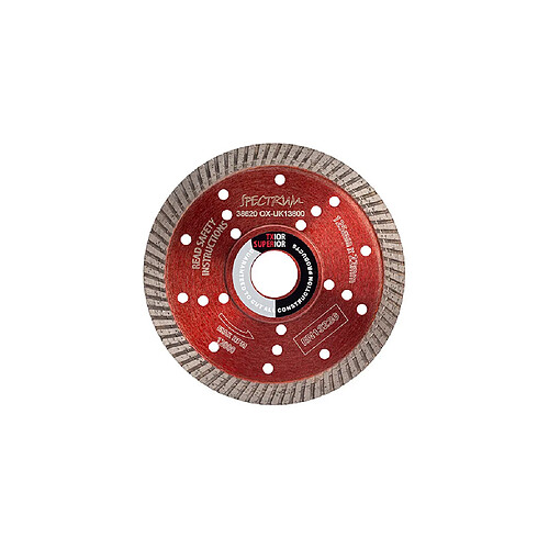 Disque diamant Pro super fast - Universel - D. 125 x Al. 22,23 x Ht. 10 mm - TX10R125/22 - OX Spectrum