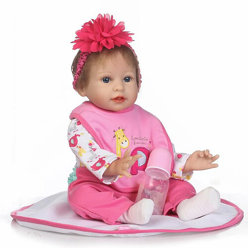 Universal Poupée bébé régénérée quai silicone souple 22/55 cm réaliste poupée jeune fille mariée.