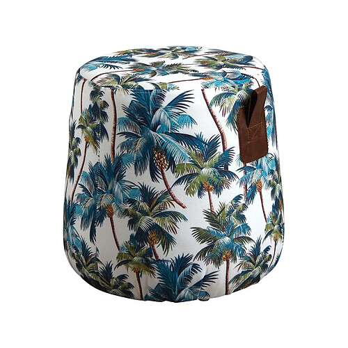 Aubry Gaspard Pouf en tissu Jungle.