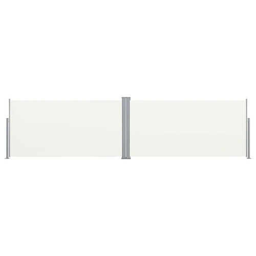 Maison Chic Auvent latéral rétractable de balcon | Store extérieur | Auvent solaire 160x600 cm Crème -GKD70127