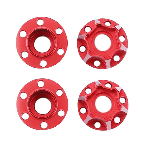 Adaptateur D'entraînement De Moyeu De Jante Hexagonal De Roue De 9 Mm Pour 1/10 Axial SCX10 TRX4 D90 Rouge