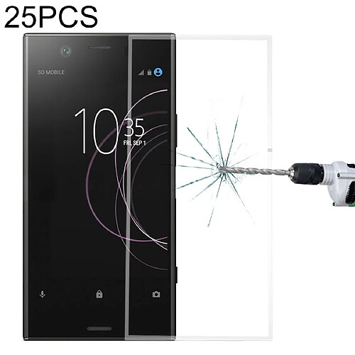 Wewoo Film de verre trempé de plein écran 25 PCS 9H 3D pour Sony Xperia XZ1 Compact Transparent