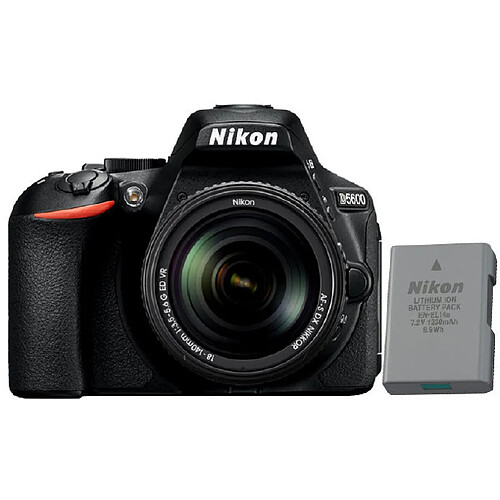 NIKON D5600 KIT AF-S 18-140mm F3.5-5.6G ED VR DX + EN-EL14A Battery