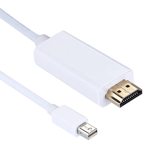 Wewoo 1,8 m Mini DisplayPort mâle vers HDMI câble adaptateur