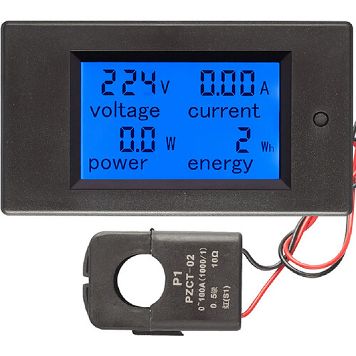 AC 80-260v 100a pzem-061 lcd affichage numérique tension multimètre d'énergie de puissance