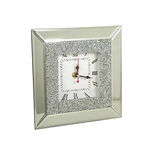 Horloge de table Romimex Argenté verre 20 x 5 x 20 cm