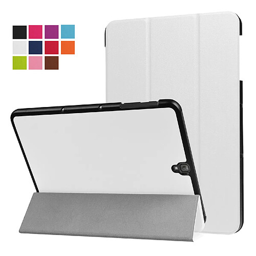 Xeptio Etui Samsung Galaxy Tab S3 9.7 pouces Smartcover pliable blanc - Housse coque de protection