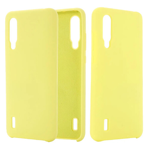 Coque en silicone liquide mou jaune pour votre Xiaomi Mi CC9e/Mi A3