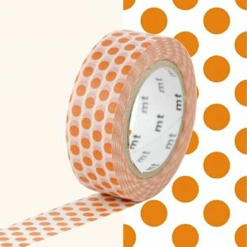 Masking Tape à Pois - Orange